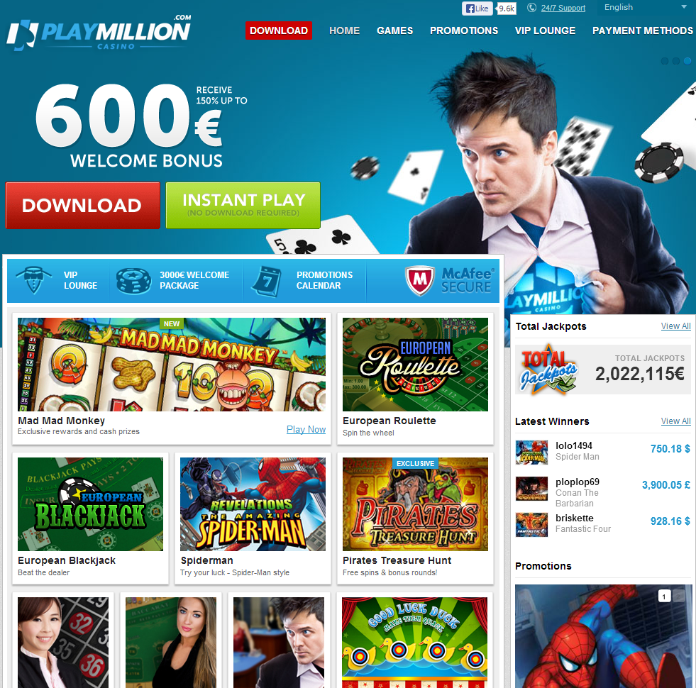 Playmillion Casino Online